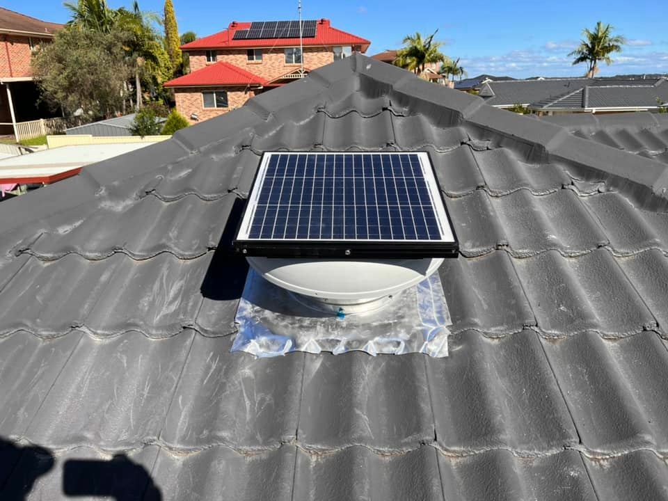 solar roof ventilator