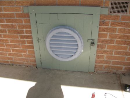 Solar sub floor fan cover