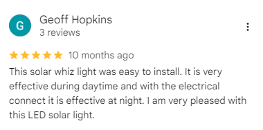Geoff Hopkins - Google Review